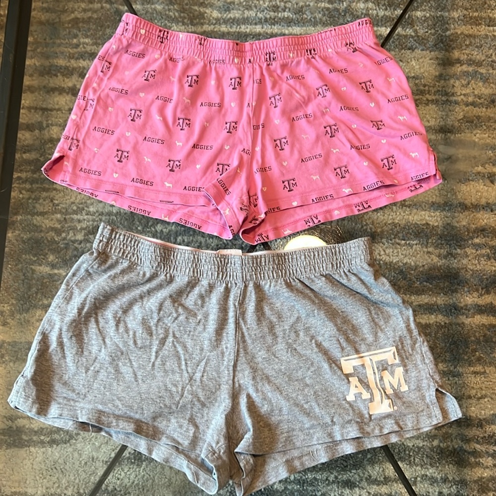 Texas A&M pink Victoria’s Secret shorts 2 items